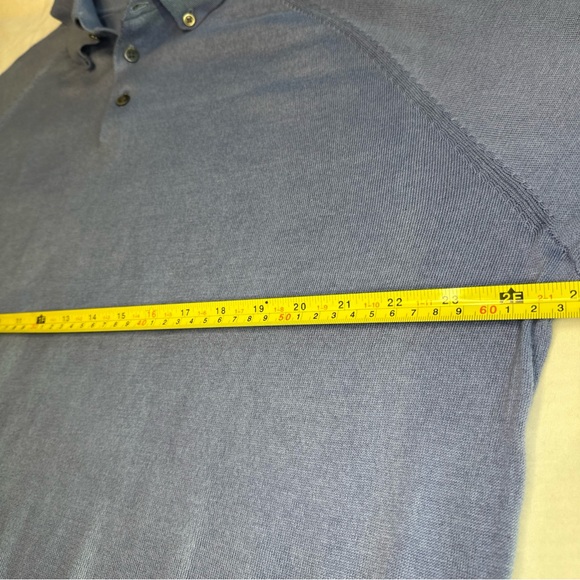 Brooks Brothers Sweater Mens XL Blue Silk Cashmere Cotton Blend Pullover EUC - Picture 4 of 5